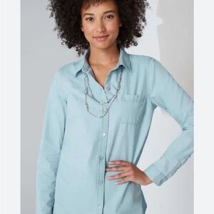 J.jill One-pocket Button-front Shirt Size XL